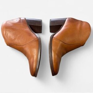 Frye Tan Leather Ankle Boots